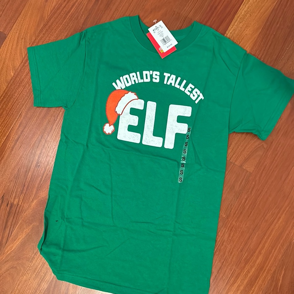 NWT Men’s T-Shirt - tallest elf - Green S